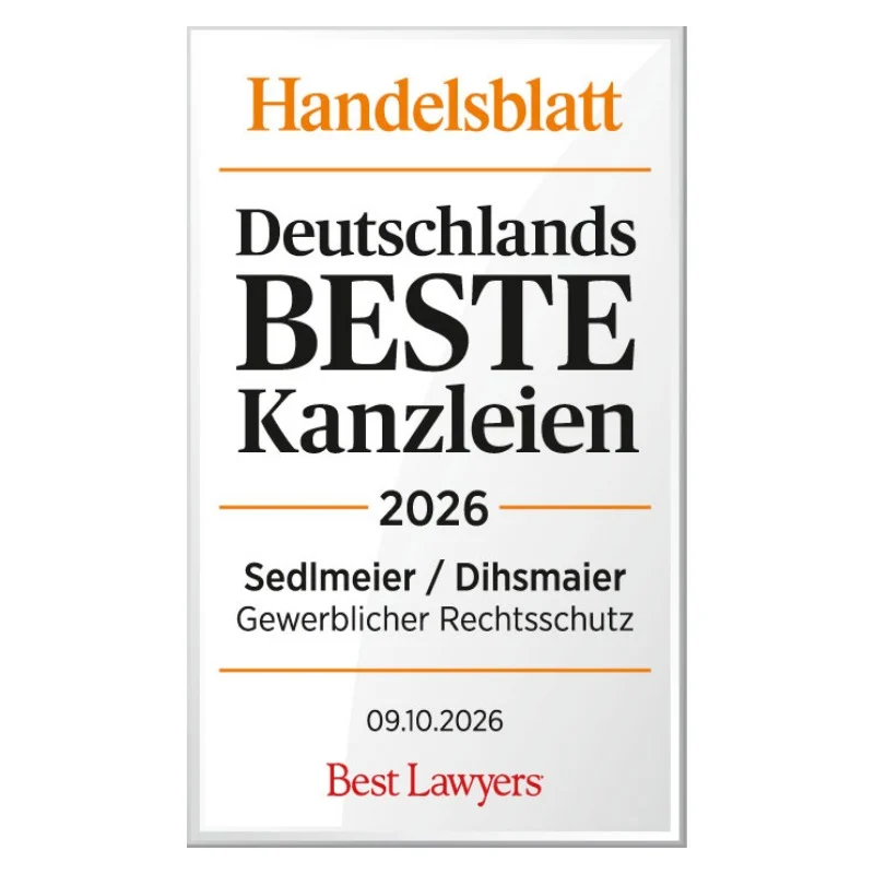 Handelsblatt Deutschlands beste Kanzleien 2026 Gewerblicher Rechtsschutz